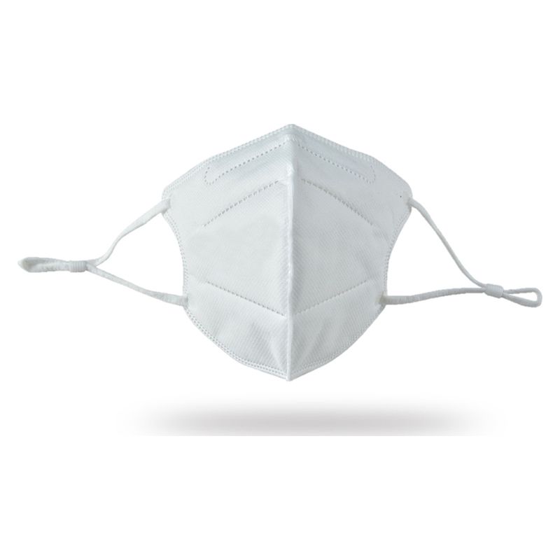 Μάσκα Rusbek KN95 FFP2 NR 5ply - Υψηλής Προστασίας - Λευκή Με Αυξομείωση στα Λάστιχα 2τμχ