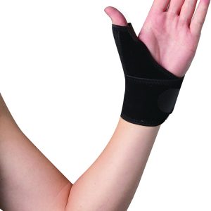 Πηχεοκαρπικός Νάρθηκας με Αντίχειρα Neoprene σε Μαύρο Χρώμα 1011AA6